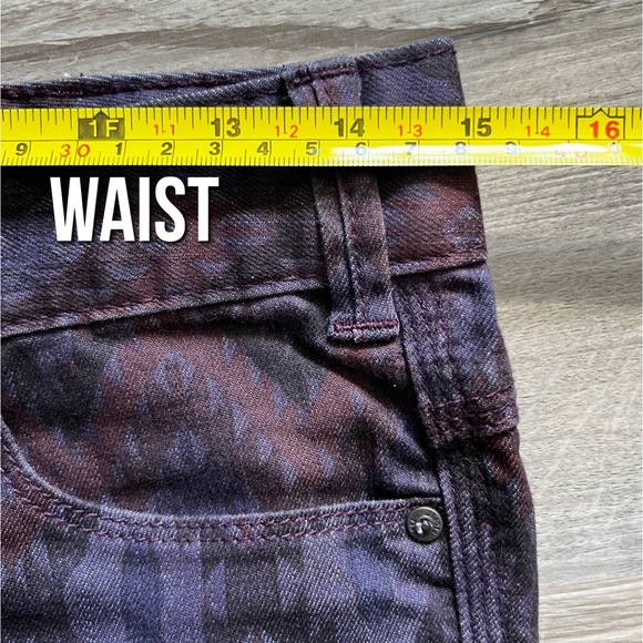 Free People : purple Aztec pattern jeans - Picture 8 of 11